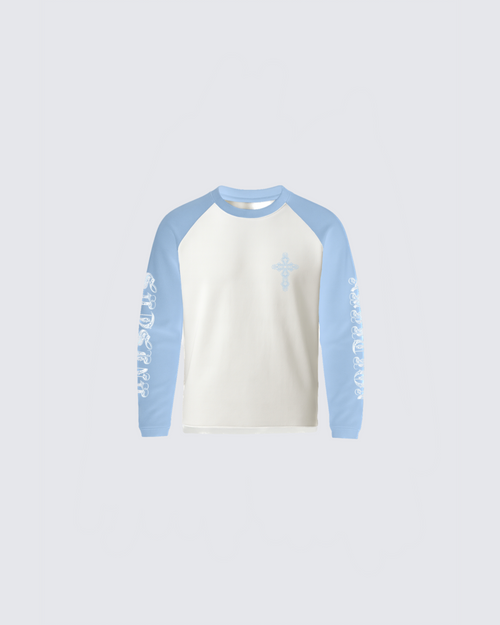 Longsleeve bleu hearts